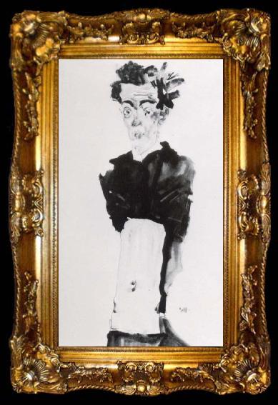 framed  Egon Schiele Self portrait, ta009-2